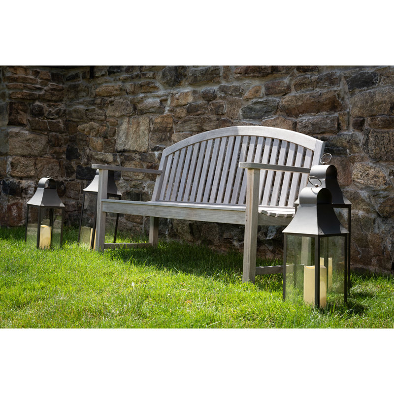 Brecken Solid Wood Teak Outdoor Bench, 40" H x 60" W x 27" D