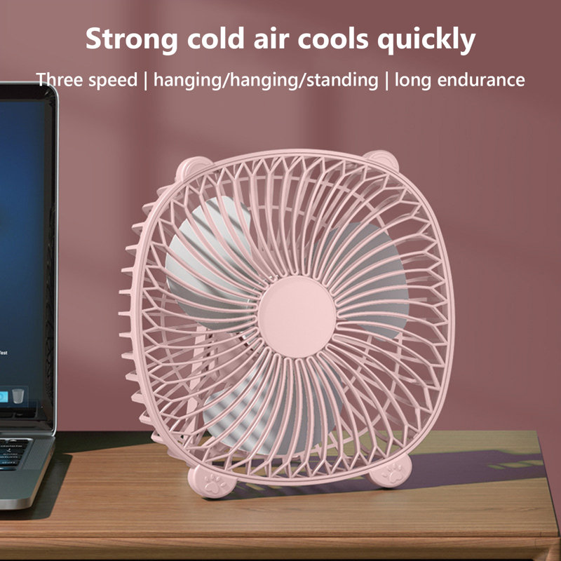 Ventilateur multifonctionnel portable USB, Pink