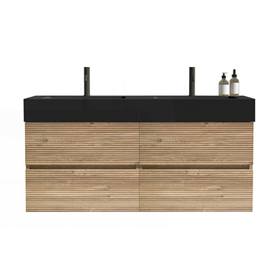 Meuble-lavabo 48 po avec lavabo en quartz
