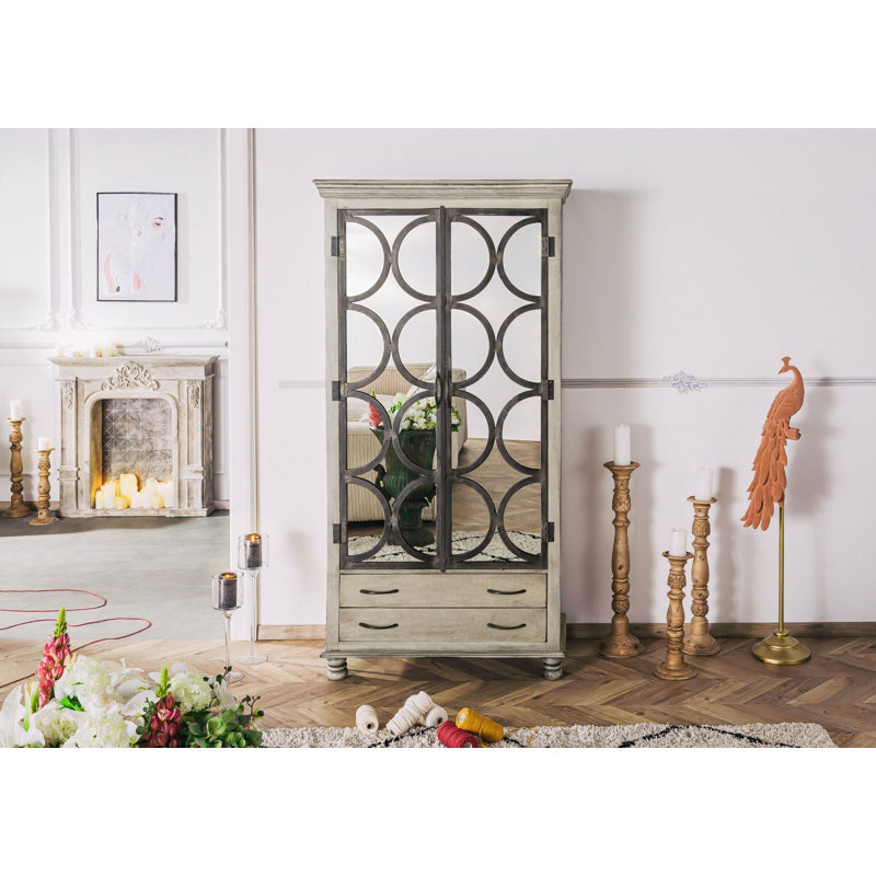 2 Door Solid Wood Wardrobe