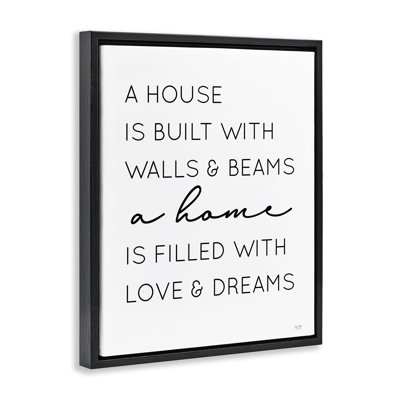 «Love & Dreams Sentiment Floater» par Lux + Me Designs