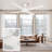 Calyra 56 inch Indoor/Outdoor Matte White Ceiling Fan with Remote Control