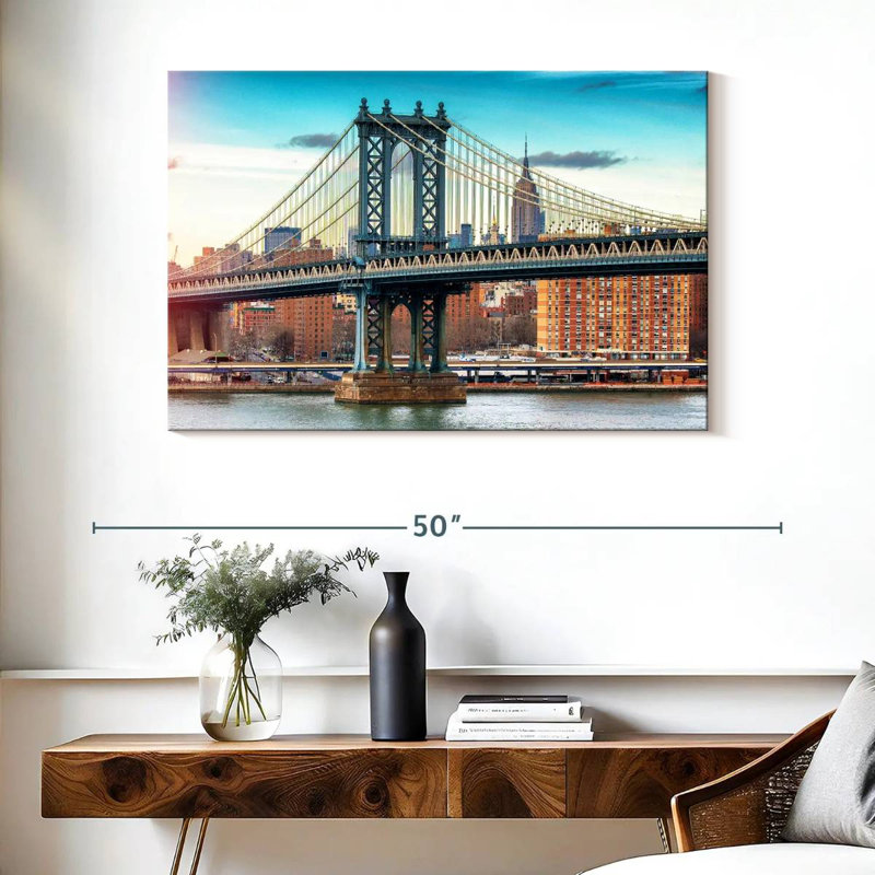 Lilie Manhattan Bridge, couleur, H 26 po x l 39 po