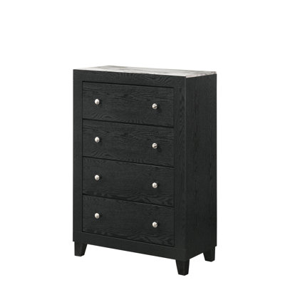 Mobilier de chambre à coucher à 1 commode avec 4 tiroirs et 1 dessus contemporain