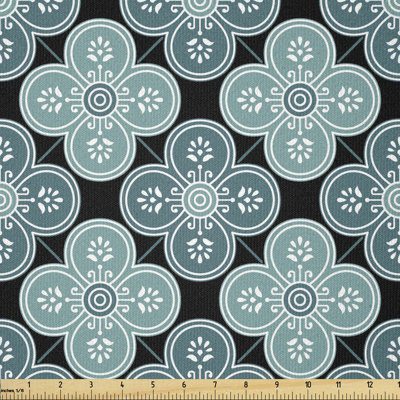 Deian Floral Mediterranean Oriental Multi-Purpose Fabric