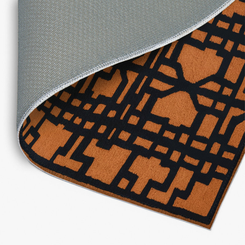 Trellis Gray Indoor and Outdoor Area Rug, Rectangle 2' x 3'
