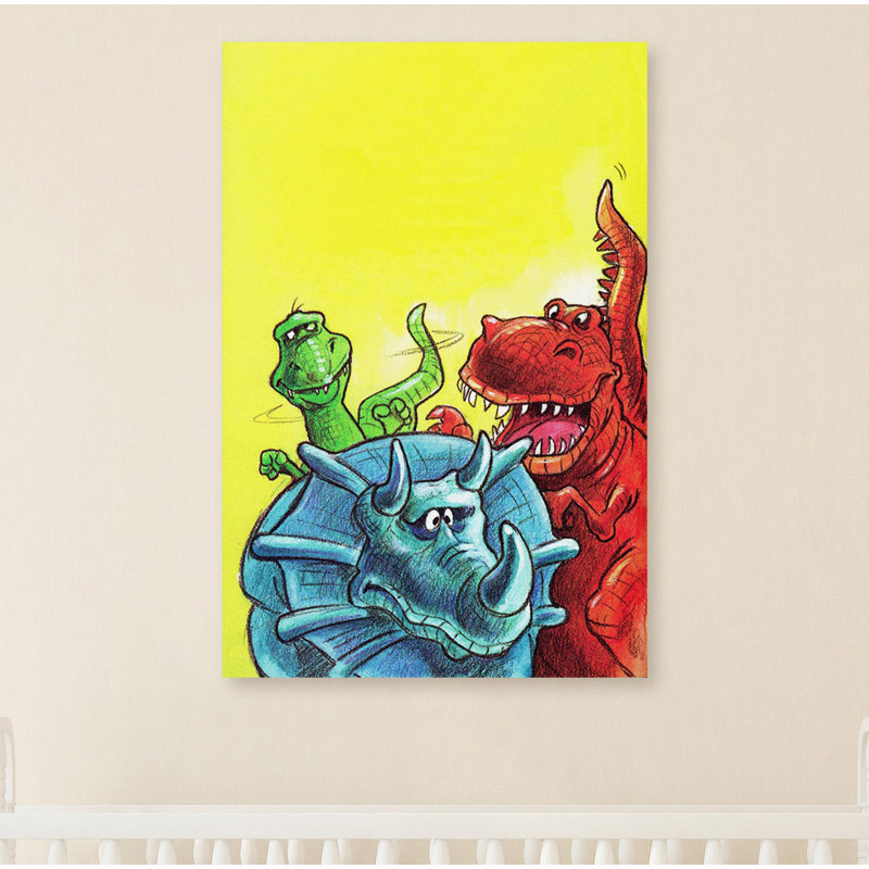 Dinosaur Canvas Art, 114cm H x 76cm W