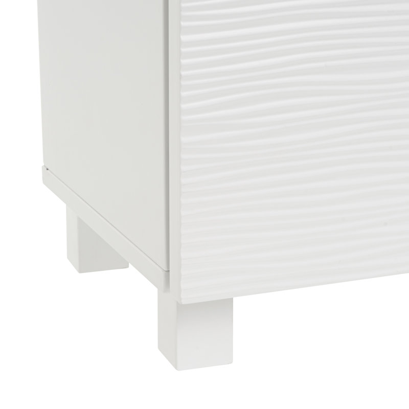 60cm Single Bathroom Vanity Base Only, White