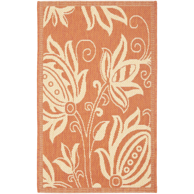 Herefordshire Performance Floral Indoor/Outdoor Area Rug, Rectangle 2' x 3'7"
