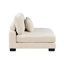 Chaise sans accoudoirs 1pc avec revêtement en velours côtelé beige et structure robuste en contreplaqué-484241364-484241365