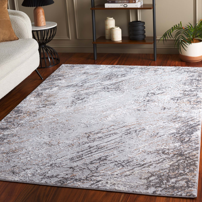 Clairese Parker 106 Performance Abstract Rug, Rectangle 5' x 7'