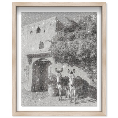 Morning Wait BW Framed Graphic Art