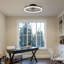 Ventilateur de plafond encastré à intensité variable de 20 po avec lumières DEL Demaury-2140420710