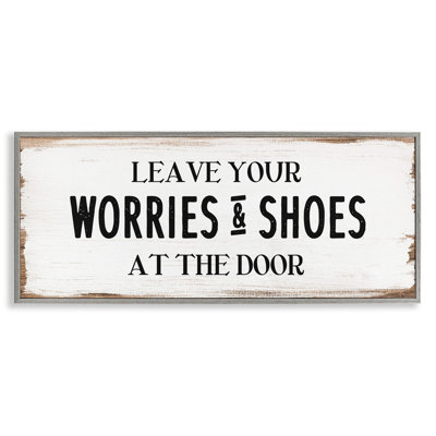 Laisser les soucis et les chaussures à la porte