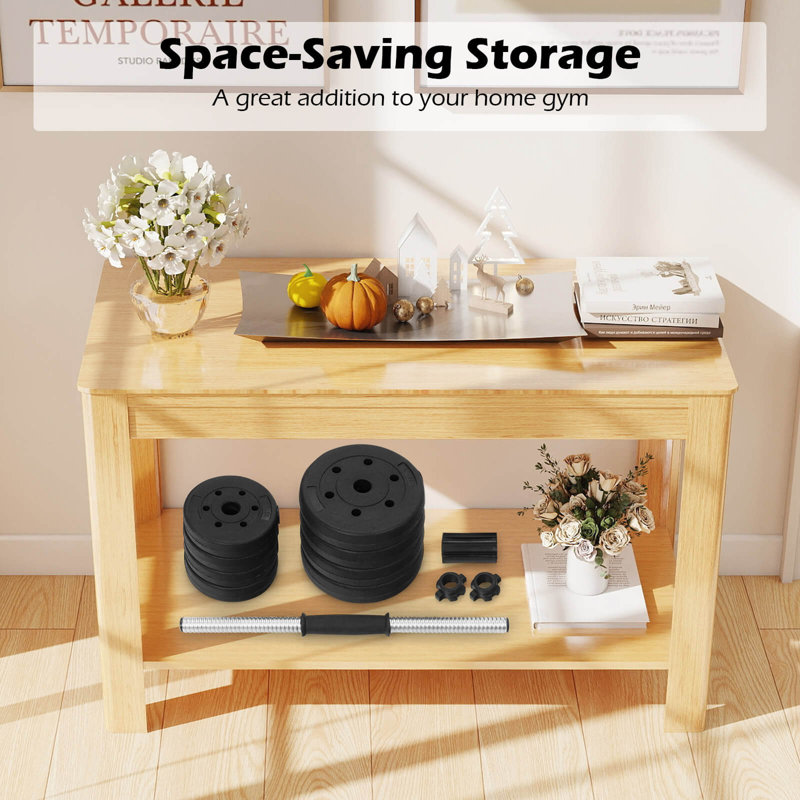 66 LB Dumbbell Weight Set Fitness 16 Adjustable Plates Workout - Image 7