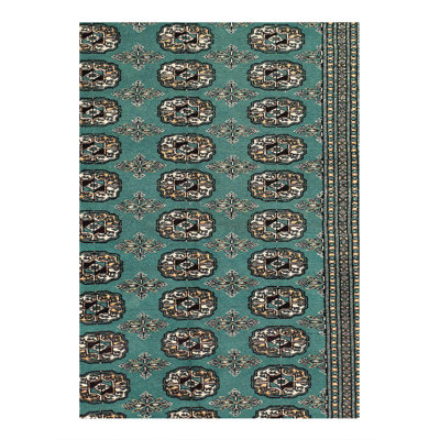 Fine Hand Knotted Bokhara rug 4'1"X 5'7"