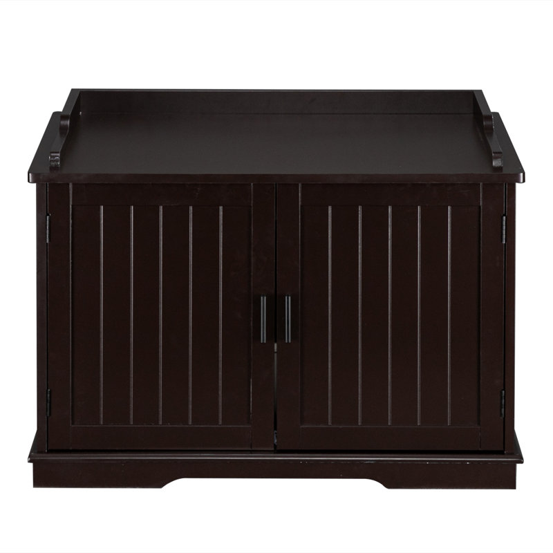 Aleni Litter Box Enclosure, Brown