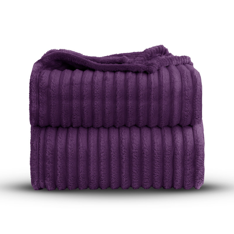BELLISSIMA PLUSH THROW, 40cm x 27cm , Purple