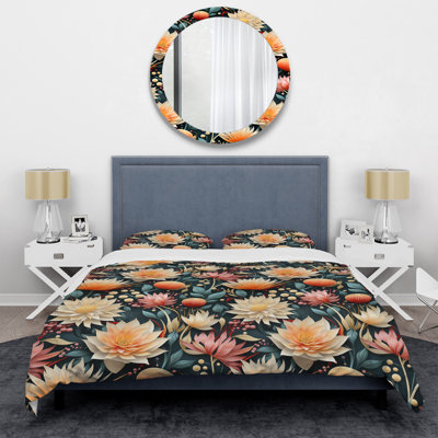 Ensemble de housse de couette à motif floral Coastal Dreams