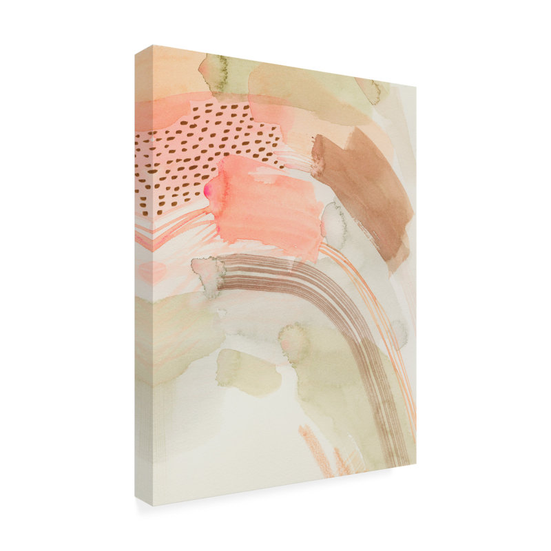 Ivy Bronx Grace Popp Peach Arches II, art mural sur toile, H 19 po x l 14 po