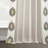Gilded Medallion Solid Cotton Light Filtering Bordered  Curtains - Single Panel-1870631645