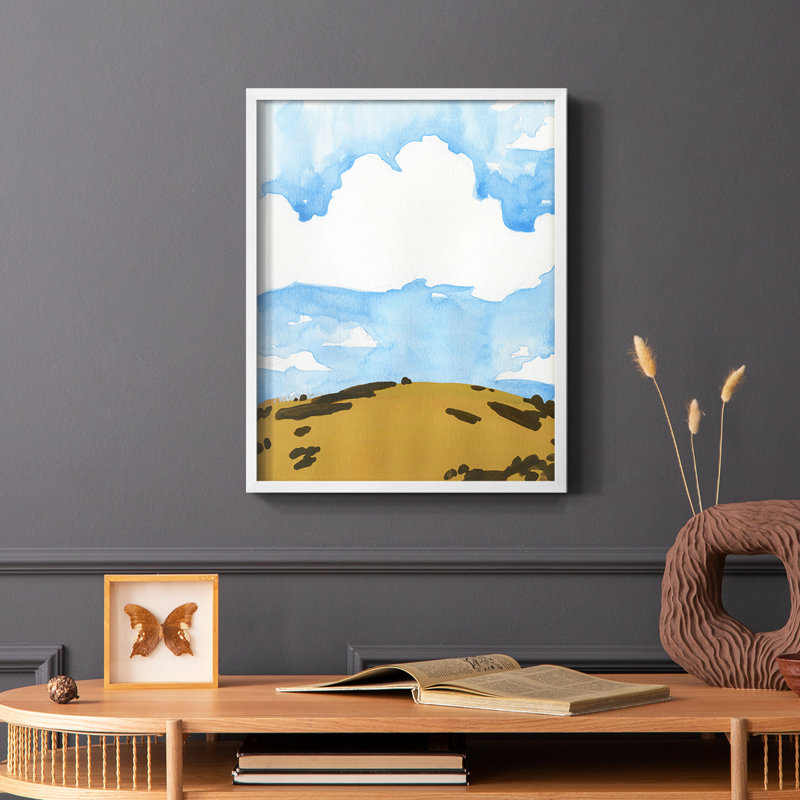 Impression encadrée Summer Knoll II - bois massif, Blanc, H 28 po x l 22 po