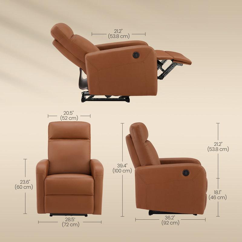 Fauteuil inclinable électrique 28,5 po Bryoni