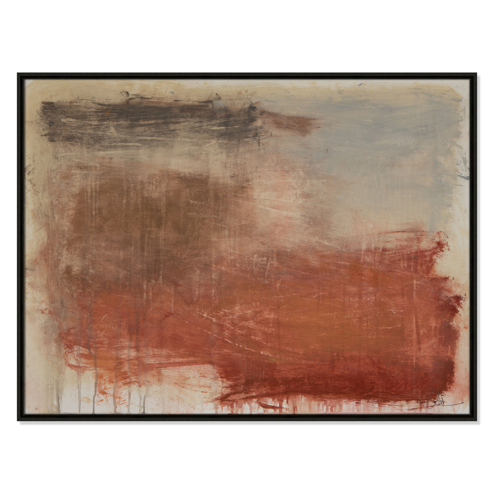 Colin "Autumn Over The Riviera" Print, 31.5" H x 41.5" W, Espresso