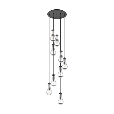 Luminaire suspendu à 9 lumières Rameriz