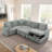 114" U-Shaped Sectional with Storage-855960941