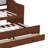 Twin Daybed With Trundle, Daybed With 2 Storage Drawers, Wooden Sofa Bed With Upholstered Button Tufted Backrest For Living Room-1385214269