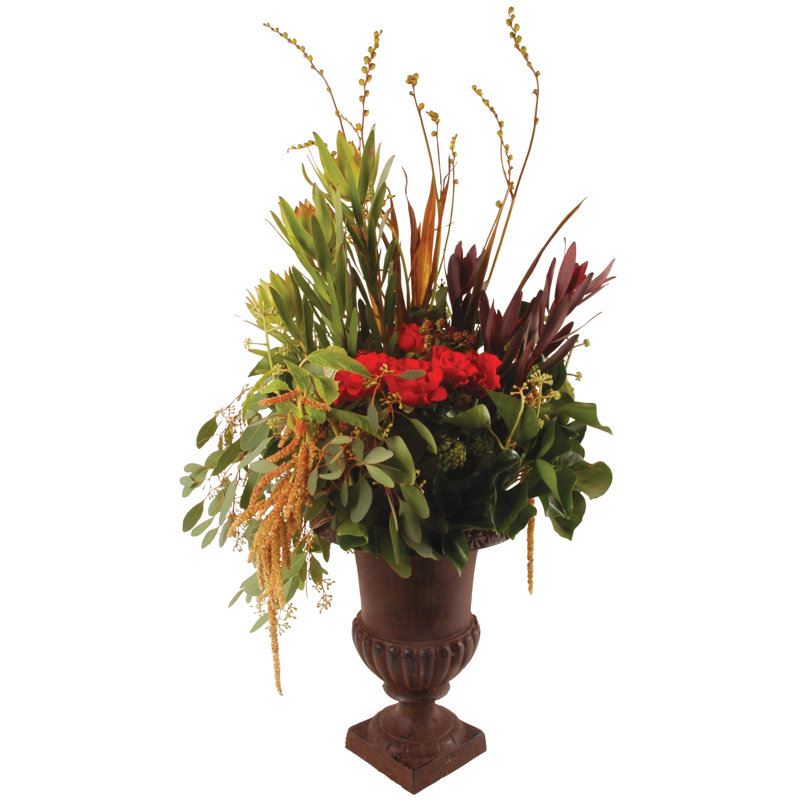 Blythe Metal Urn Planter, 19" H x 19" W x 26" D