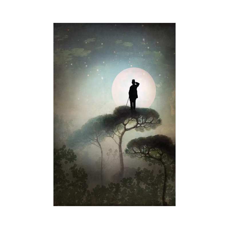 «The Man in the Moon» par Catrin Welz-Stein, reproduction, Toile tendue, H 18 po x l 12 po x P 1,5 po