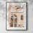 Blush Architecture Study V Framed Print - Solid Wood-88135726