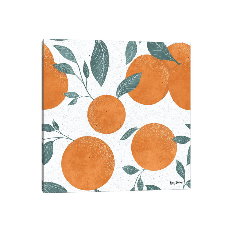 Fruity Cocktails Pattern I by Becky Thorns - Wrapped Canvas Print, 45.72 cm H x 45.72 cm W x 1.91 cm D