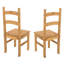 Chaise d'appoint en bois massif Nolea-161506683