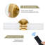 Applique murale rechargeable 16,5 po à intensité variable avec télécommande et ampoules-1327639332