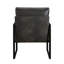 Fauteuil d'appoint moderne avec siège rembourré en similicuir, structure en métal, style 1P, confort, durabilité, élégance-1523636291