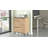 Colesen Modern Multi-Purpose Cabinet, Walnut Color, 29.5 x 35.5 x 35.4 inches | 100% Melamine Coated Particle Board, Thickness: 0.7 inches | Sturdy Metal Legs, Stylish Design for Home or Office Storage Solutions