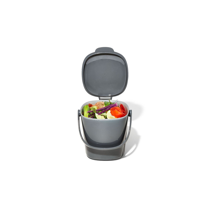 2.8 Gallons Plastic Manual Lift Trash Can