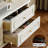 French cream-style storage cabinet TV stand-1757651144
