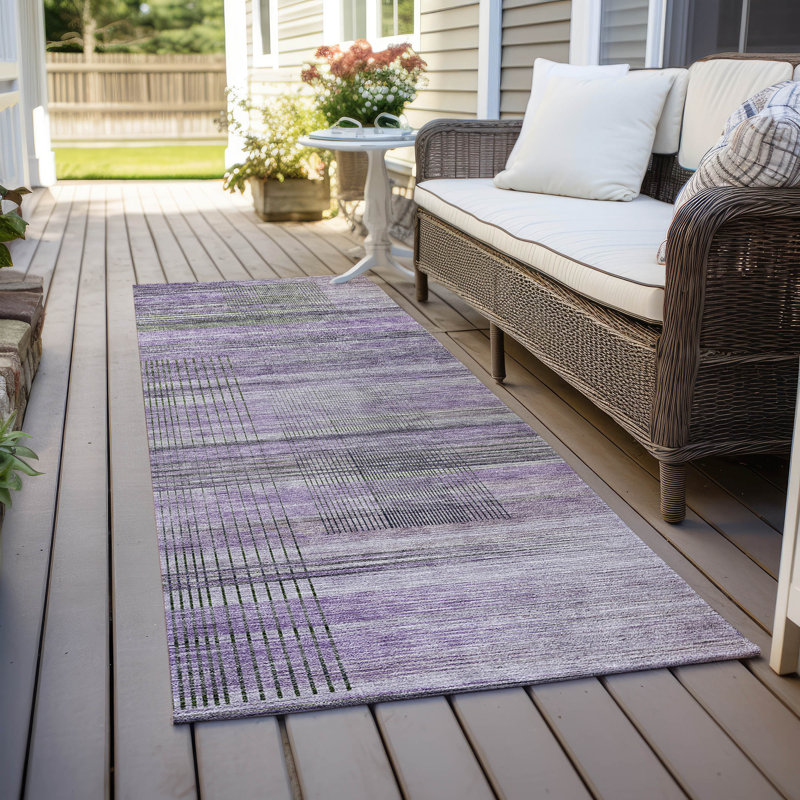 Maliana Washable Abstract Rug, Runner 2'3" x 7'6"
