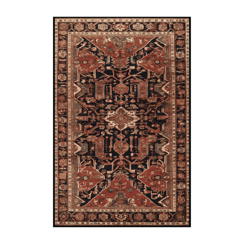 Tapis brun lavable à la machine, Rectangulaire 8 pi x 12 pi