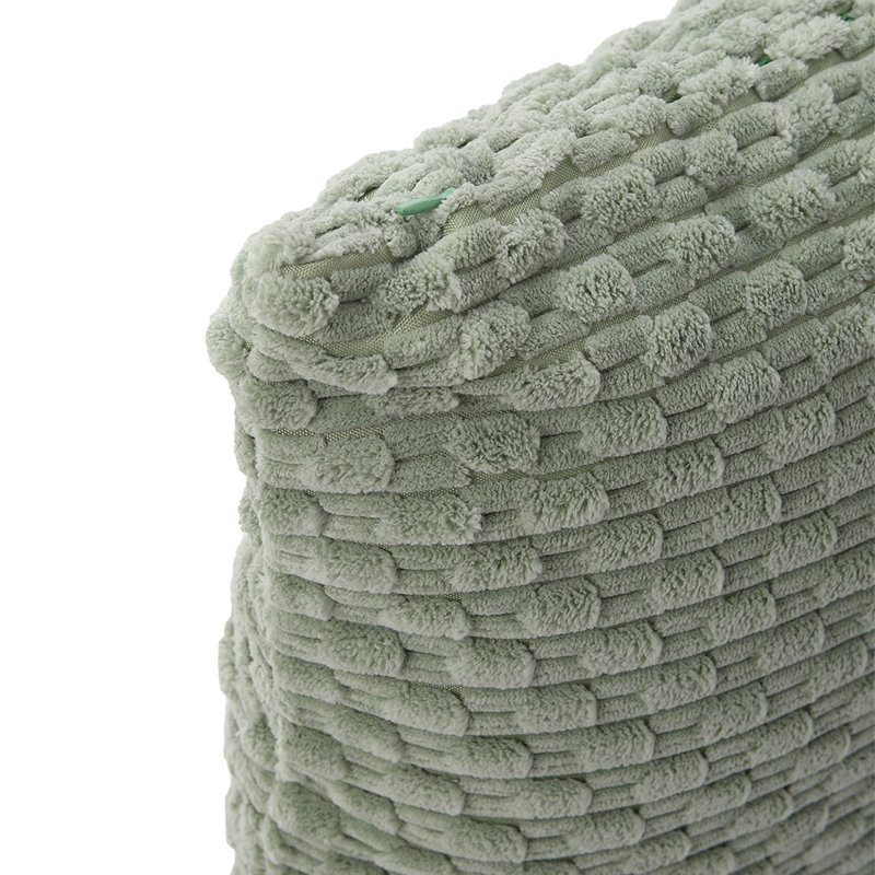 Miachel Cotton Square Cushion, Pea Green