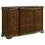 Commode de chambre à coucher 11 tiroirs Adrio brun cerise