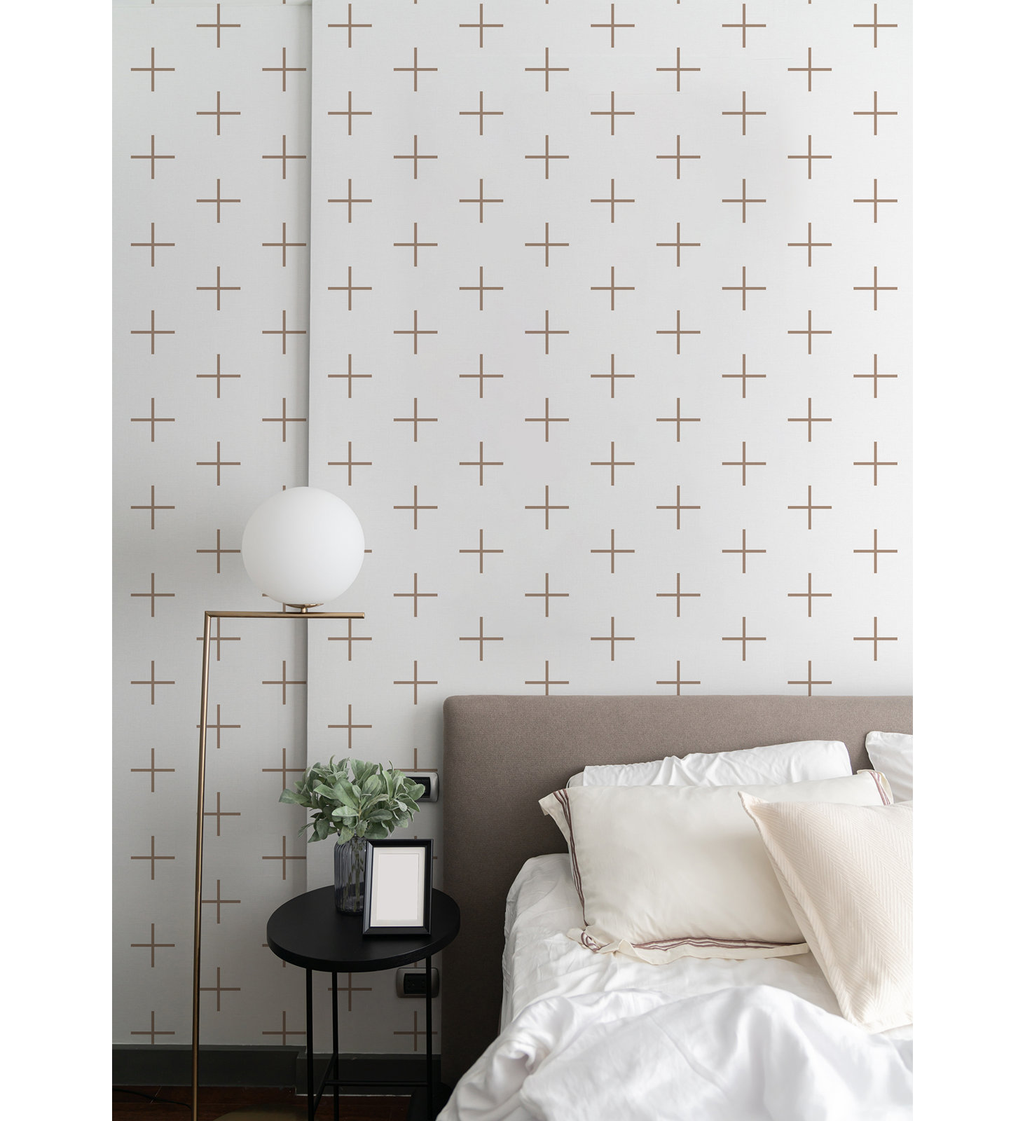 Mrs Paranjape Papers Mrs Paranjape Self-Adhesive Wallpaper, Truly Taupe, Non-pasted, Paper