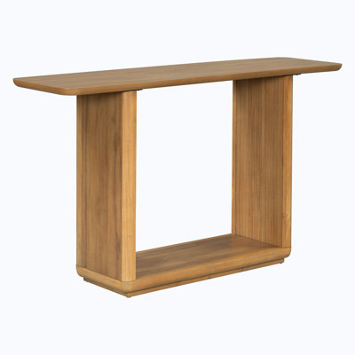 Kempf Minimalist Curved Corners Console Table by Latitude Run