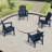 Set of 4 Stackable Adirondack Chairs – HDPE Outdoor Patio Seating, All-Weather Durable Design with Space-Saving Storage and Comfort Backrest-1582393272