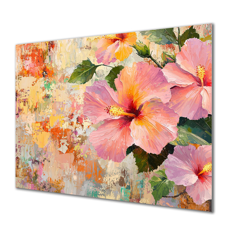 Hibiscus en fleurs au Mexique, H 24 po x l 32 po