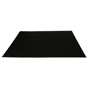 Rubber Cal Treadmill Mat Black 3/16-Inch x 4 x 6.5-Feet